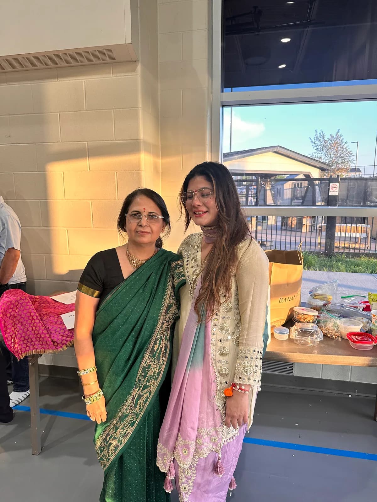 Guests at the evening's katha